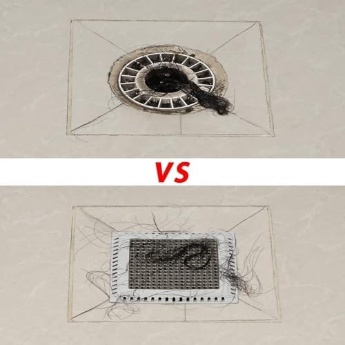 Shower Drain Hair Catcher/Drain Strainer/Shower Drain Cover for Bathroom Floor Drain, Stainless Steel and Silicone (Patented Product) (Pack of 2) - Image 5