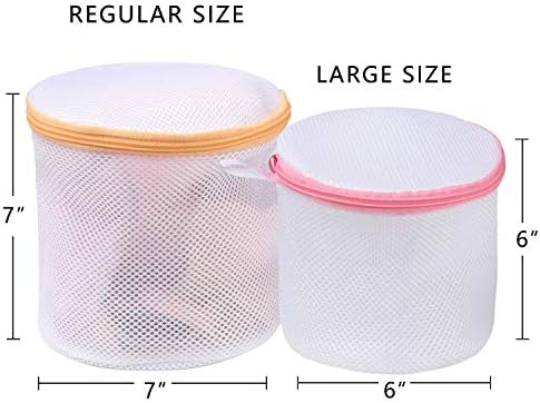 BAGAIL Laundry Bags Mesh Wash Bag for Intimates Lingerie and Delicates,4Pcs(Bra Wash Bag,6×6inch+7×7inch) - Image 2