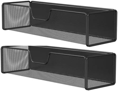 2 pack Magnetic Basket Organizer Holder for Fridge Magnetic Shelf Magnetic Storage Bin Box Containers for Refrigerator Whiteboard Classroom Magnetic Organizer by Unknown