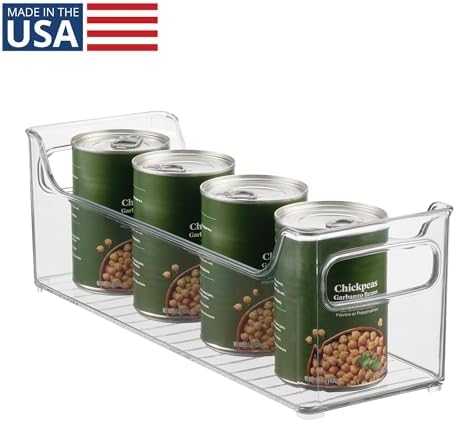 iDesign Stackable Plastic Pantry Bin with Handles, Clear - Image 2