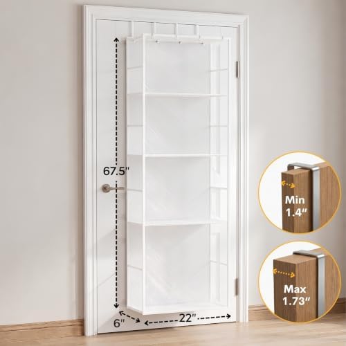 Ofiray-home Over the Door Stuffed Animal Storage with Clear Dust Cover - Image 4
