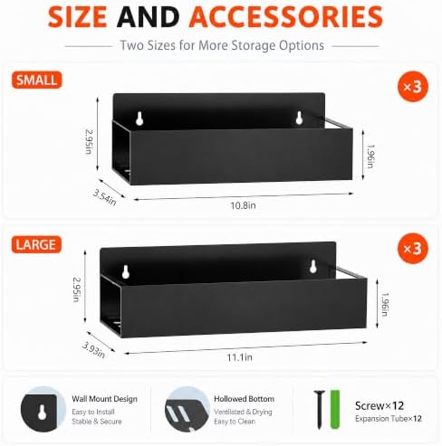 SMRCAD 6 Pack Metal Magnetic Spice Rack for fridge, Heavy Duty - Image 2