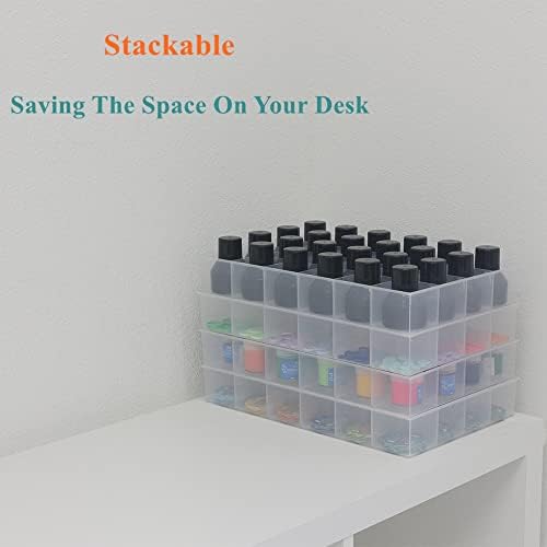 2 Pack Fixed 24 Grids Clear Plastic Organizer Sorting Tray - Image 5
