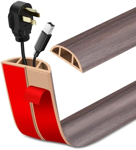 LSGCQ Floor Cord Cover Self Adhesive Cord Hider Floor Cable Management by LSGCQ