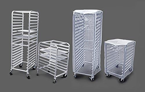 New Star Foodservice Commercial-Grade Clear Plastic Sheet Pan/Bun Pan Rack Cover, 20-Tier, 28" L x 23" W x 61" H - Image 5