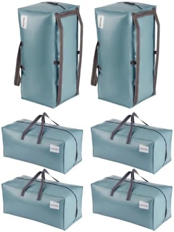 VENO 6 Pack Heavy Duty Moving Bags with Backpack Straps, Zippers & Handles, Extra Large Packing Bags for College Dorm Essentials, Moving Supplies Alternative to Cardboard Moving Boxes by Veno