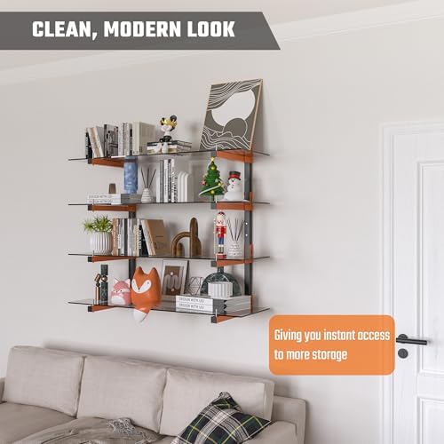 Lumber Storage Rack Wall Mount, Metal 8-Level Wood Storage Rack - Image 6