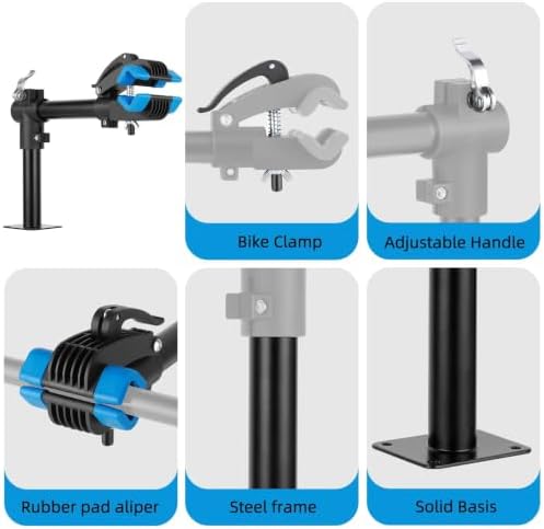 Urban Deco Bike Repair Stand Bench Mount Bike Stand Wall Mounted Bike Work Stand Bicycles Maintenance Rack Bike Clamp for Road Mountain Bike,Road Bike - Image 3