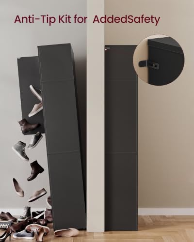 VASAGLE Tall Shoe Storage Cabinet, 10‑Tier, Holds Up to 30 Pairs of Shoes - Image 6