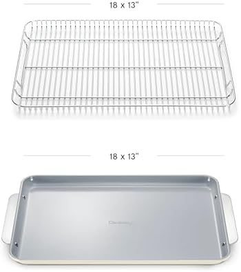 Caraway Non-Stick Ceramic Baking Sheet and Cooling Rack - Image 3