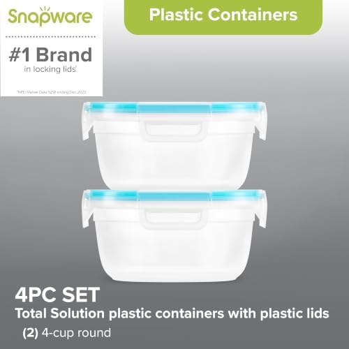 Snapware Plastic Total Solution 2-Pack (4 Cup) Food Storage Containers - Image 2