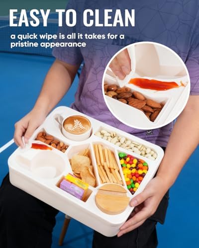 Couch Cup Holder Tray Dual Cup Silicone Snack & Drink Organizer – Waterproof Anti-Slip Large Couch Caddy Tray for Sofa Bed Car Camping, Dishwasher Safe No Spill Drink & Snack Couch Tray - Image 5