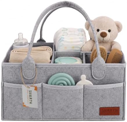 Sharth Baby Diaper Caddy Organizer, Baby Essentials Storage, Nursery Basket by Unknown
