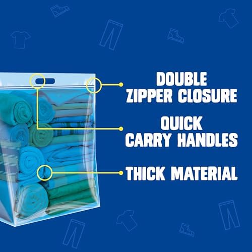 Ziploc Big Bags XXXL, Reusable Large-Capacity Plastic Storage Bags, 6 count, 20 Gallons (Pack of 12) - Image 4
