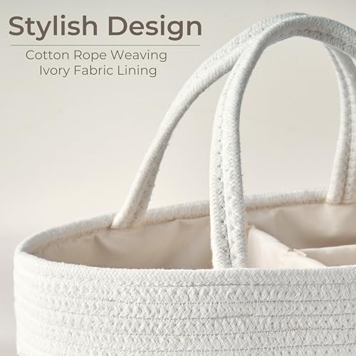 Diaper Caddy Organizer, Gift Basket for Baby Shower, Newborn Essentials - Image 4