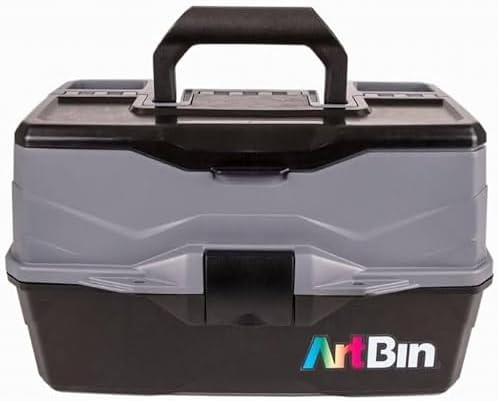ArtBin 3-Tray Art Supply Box with Handle, Durable Hard Plastic - Image 2