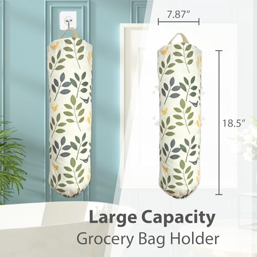 SYIPO Plastic Bag Holder, Reusable Grocery Bag Organizer, Wall Mount, 1 Pack, Tree Branches - Image 2