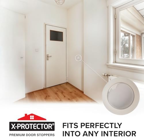 X-Protector Door Stoppers for Wall - 6 PCS, 2" - Self-Stick Door Knob - Image 6