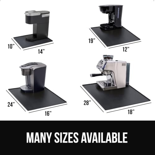 GORILLA GRIP Silicone Coffee Mat, Espresso Bar Essentials, 18x28, Black - Image 5