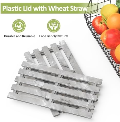 Hanging Fruit Basket for Kitchen, 3 Pack Vegetable Produce Basket - Image 6