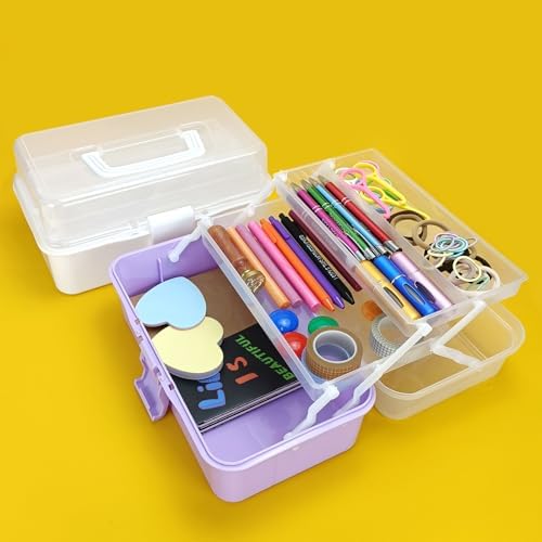 10Inch Tackle Box Organizer and Storage,Three-Layer Sewing Box With 2 Trays - Image 7