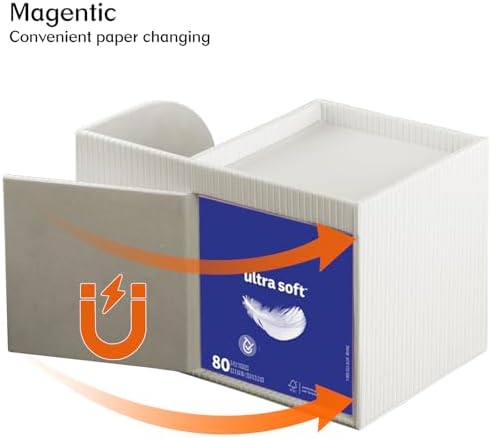PU Leather Tissue Box Cover with Storage Tray, Cube Facial Tissue Holder - Image 4