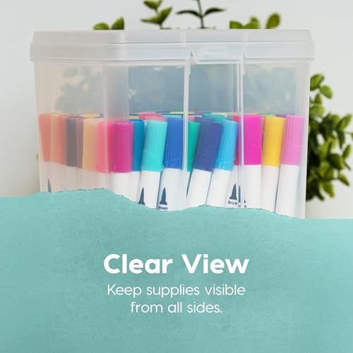IRIS USA Vertical Plastic Flip Top Storage Containers Bins with Lids for Pantry, Home, Office, Organization, Medium, Stackable Hinged Organizer with Latches, Clear, 20 Pack - Image 5