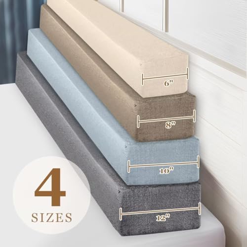 Bed Gap Filler,High-Density Bed Crack Filler with Removable Cover,Mattress Extender for Headboard Gap,Spacer Filler Between Mattress and Wall,Bed Wedge Gap Filler,Dark Gray,Full,54"x2"x6" - Image 5