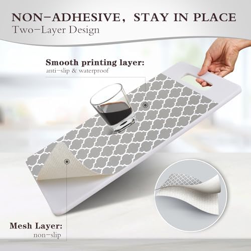 Drawer and Shelf Liner for Kitchen Cabinets, Gray, 12IN X 20FT - Image 2