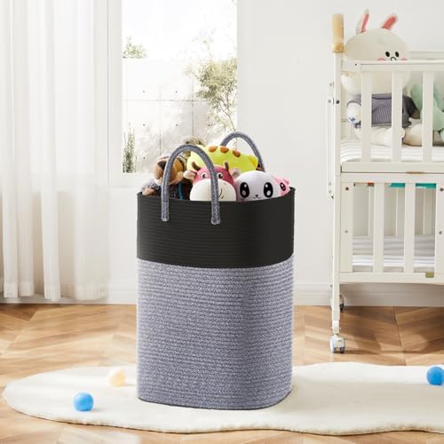 Artfeel Laundry Basket,Woven Cotton Rope Laundry Hamper,80L Versatile Storage for Dirty Clothes,Baby Toys,and Blankets in Bathroom, Nursery,and Living Room - Image 6