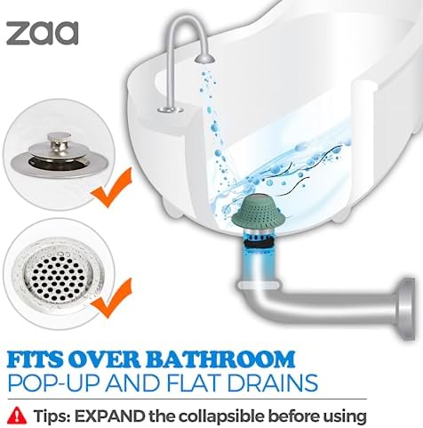 zaa Shower Drain Hair Catcher Bathtub Drain Strainer Sink Drain Protector - Image 3