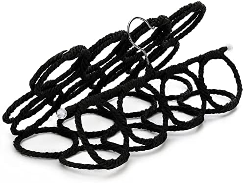 Tosnail Pack of 2 Scarf Hanger Holder Organizer Space Saver for Tie, Belt, Scarves, Socks - Black - Image 3