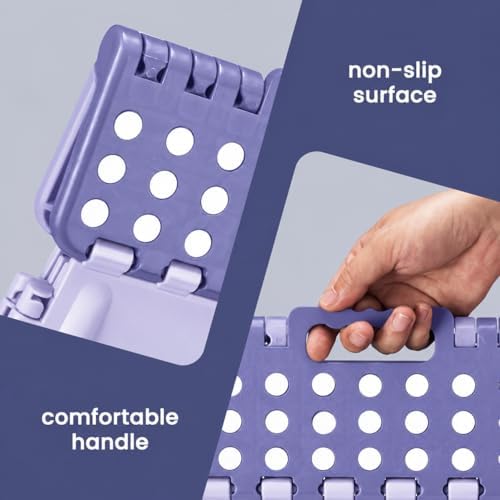 ACSTEP Foldable Step Stool for Adults 13 Inch, 300 lbs, Purple - Image 7