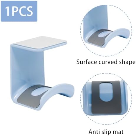 Blue Headphone Stand Hanger, Hanging Headset Holder Hook Under Desk - Image 3