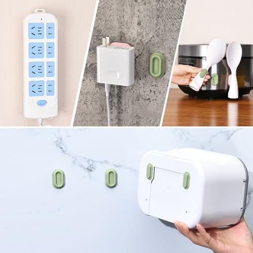 XYOFUN Magnetic Remote Control Holder Wall Mount - 4 Pcs White - Image 5