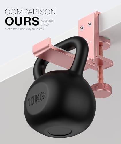 Foldable Headphone Stand and Hook – Aluminum Headset Holder Clamp Mount Under Desk, Universal Fit for Gaming Headphones, Space-Saving Hanger Organizer - Image 3