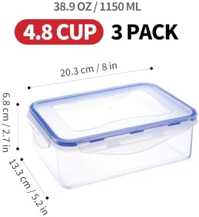 KIGI Food Storage Containers, Medium, Set of 3 (4.8 Cup) - Image 2