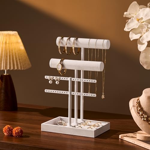Jewelry Organizer Stand for Necklaces, Bracelets, Earrings, Rings, PW - Image 4