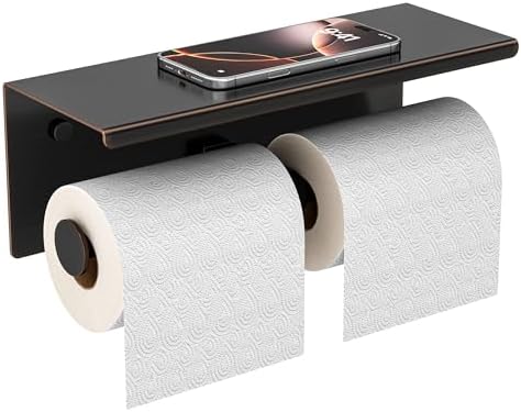 FORIOUS Toilet Paper Holder with Shelf, Commercial Toilet Paper Dispensers by FORIOUS