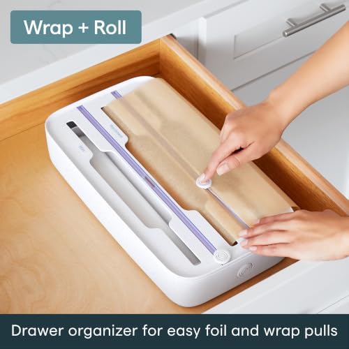 YouCopia StoraRoll Food Wrap Dispenser 3-in-1, Aluminum Foil Wrap Organizer - Image 2
