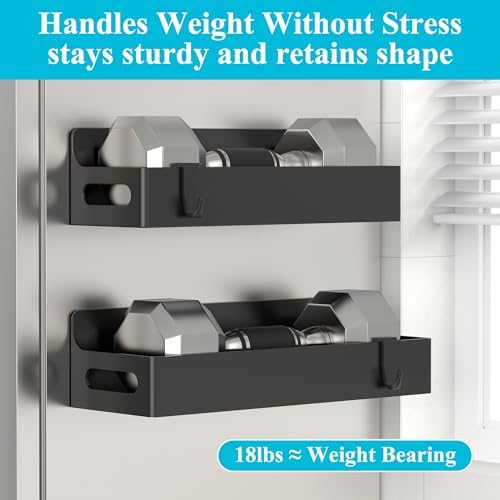 2 Pack Magnetic Spice Rack for Refrigerator Upgrade Black - Image 4
