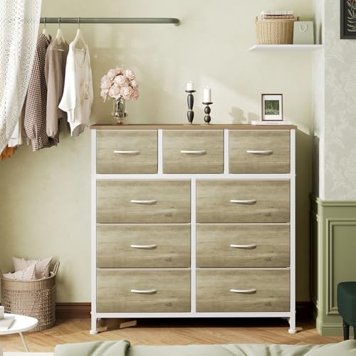 OLIXIS 9 Drawer Tall Dresser for Bedroom, Closet Organizers and Storage - Image 2