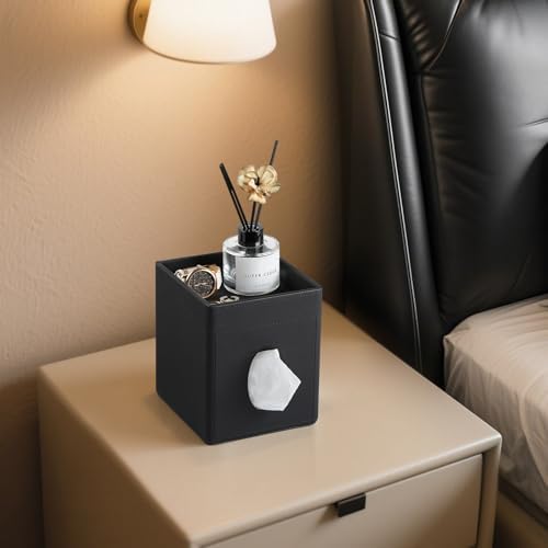 PU Leather Tissue Box Cover Square Tissue Box Holder Tissue Holder - Image 5
