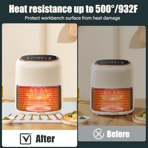 Heat Resistant Mat for Air Fryer, Silicone Mat for Kitchen Counter - Image 2