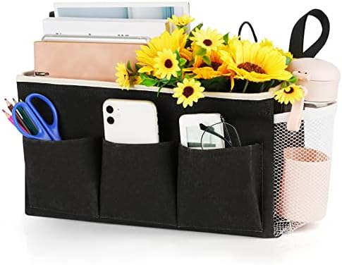 Bedside Caddy, Bedside Storage Bag Hanging Organizer for Bunk Dorm Bed Rail by Loghot