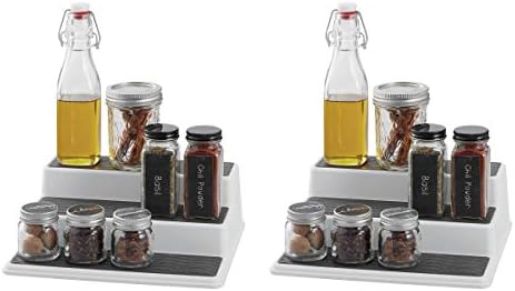 Copco 3-Tier Cabinet Organizer Set of 2 - Spice Rack Organizer for Cabinet, Pantry Storage for Cans, Spices and Seasonings, Non-Skid Platforms, 10.5 x 8.75 x 3.5 Inches Each - Image 5