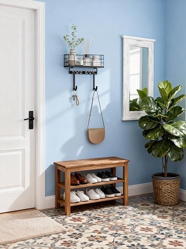 THYGIFTREE Ironing Board Hanger Wall Mount, Adjustable Hooks for T & Y-Leg Boards, Iron Holder - Image 2