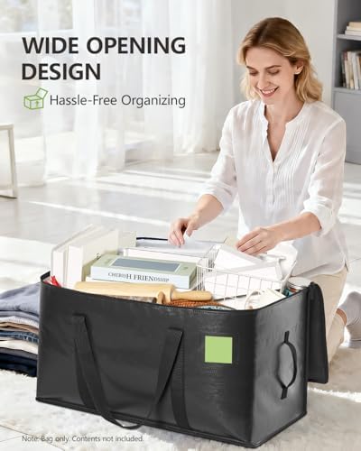 Moving Bags Heavy Duty Extra Large 110LB Storage Bags,12 Pack-Black - Image 4