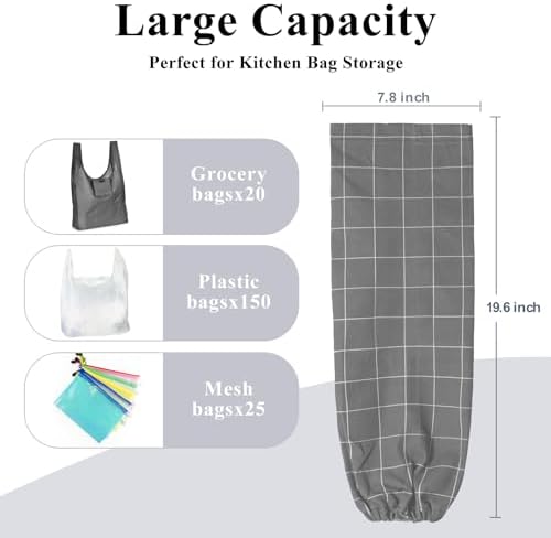 TOGETRUE Plastic Bag Holder, Wall Mount Plastic Bag Organizer Dispenser - Image 3