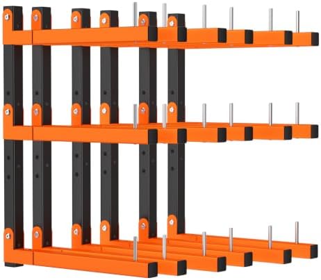 6 Pack Lumber Storage Rack Wall Mount, 1980LBS Heavy Duty Wood Rack- Orange by Unknown